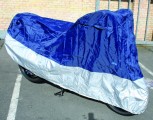Abdeckplane Gr��e L, Polyester, blau/silber