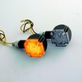 Blinker LED CROSS, schwarz, kurzer Stiel, E-gepr. - Standard