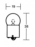 Birne 12V 10W BA15S