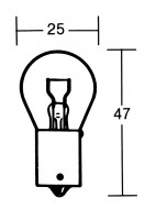 Birne 12V 21W BA15S
