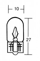 Birne 12V 3W, W2, 1 x 9, 5D