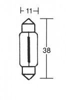 R&uuml;cklicht-Birne 12V 5W